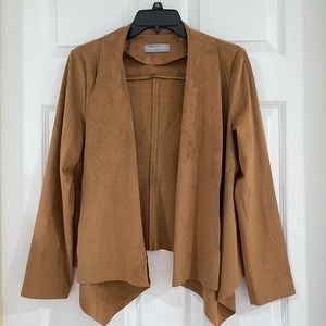 SOLD#Bagatelle Women drapped Faux Suede jacket, Medium